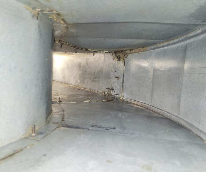 Duct sections après